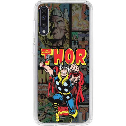 Marvel Classic Comics The Mighty Thor Vintage Galaxy A50 Clear Case